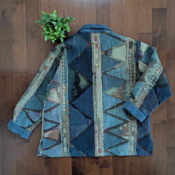 AZTEC PATCHWORK VINTAGE JACKET - Picture 3 of 4